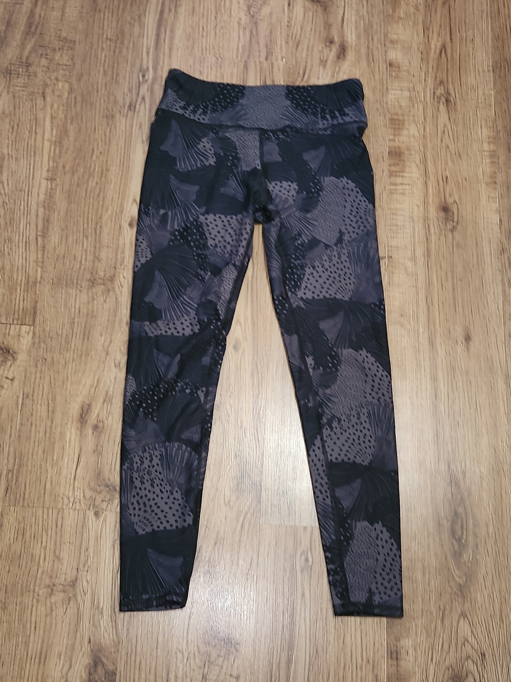 High-Rise Charcoal Print Leggings
